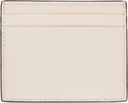 Valentino Garavani Off-White VLogo Signature Grainy Calfskin Card Holder