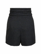 PHILOSOPHY DI LORENZO SERAFINI Houndstooth Tech High Rise Shorts