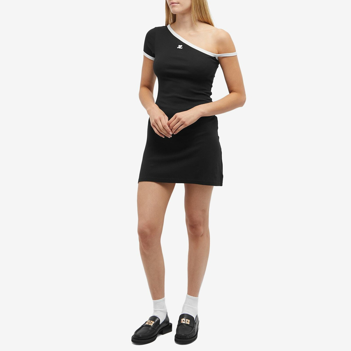 ワンピース COURREGES HOLISTIC CONTRAST DRESS Courrèges Courreges Women Holistic Contrast Logo Dress In