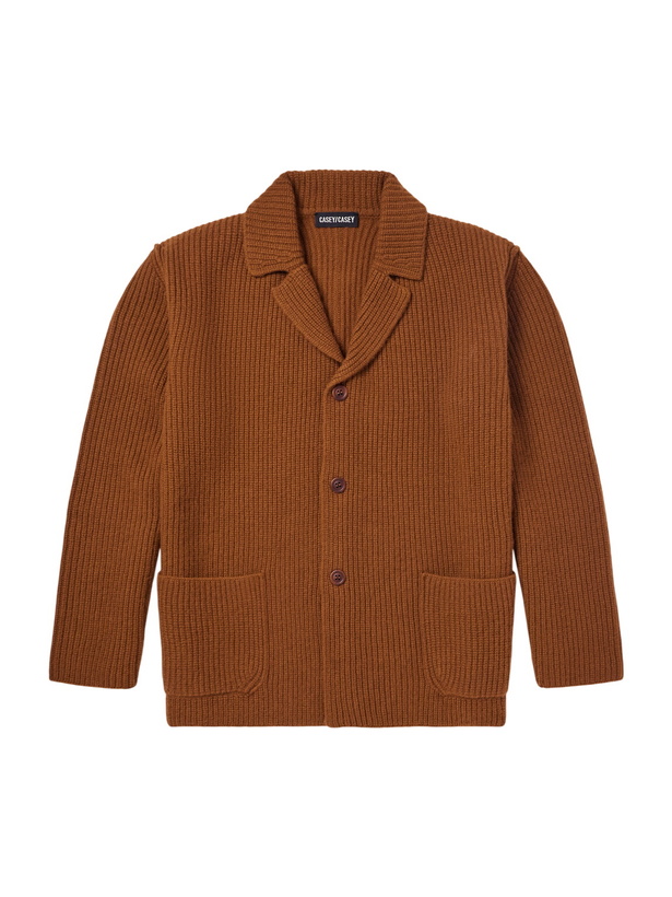 Photo: Casey Casey - Panno Wool-Knitted Cardigan - Brown