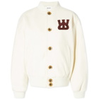 Wales Bonner Women's Sorbonne 56 Varsity Jacket in Ivory