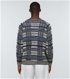 Giorgio Armani - Checked cotton-blend sweater