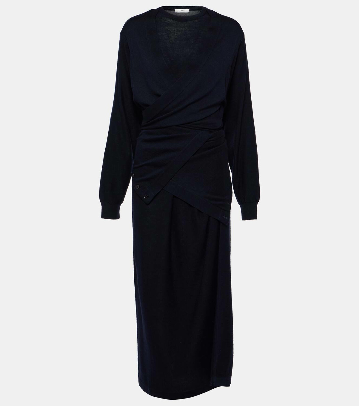 Lemaire Twisted trompe l'il sweater midi dress Lemaire Lemaire Twisted trompe l'il sweater midi dress Lemaire