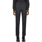 Tiger of Sweden Navy Wool Check Todd Trousers