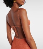 Oséree Lumière open-back midi dress