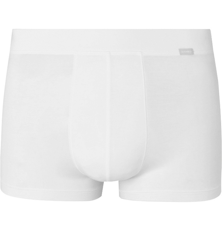 Photo: Hanro - Stretch Lyocell and Cotton-Blend Boxer Briefs - White