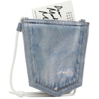 MM6 Maison Margiela Blue Denim Pocket Pouch