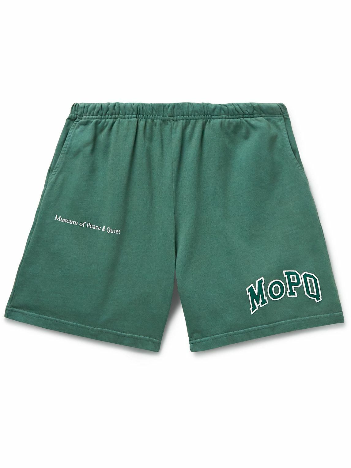 Straight-Leg Logo-Print Cotton-Jersey Shorts