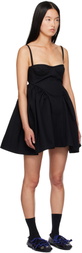 Cecilie Bahnsen Black Ovid Denim Minidress
