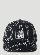 Honey Fucking Dijon - Basquiat Baseball Cap in Black