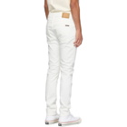 Nudie Jeans Off-White Lean Dean Jeans