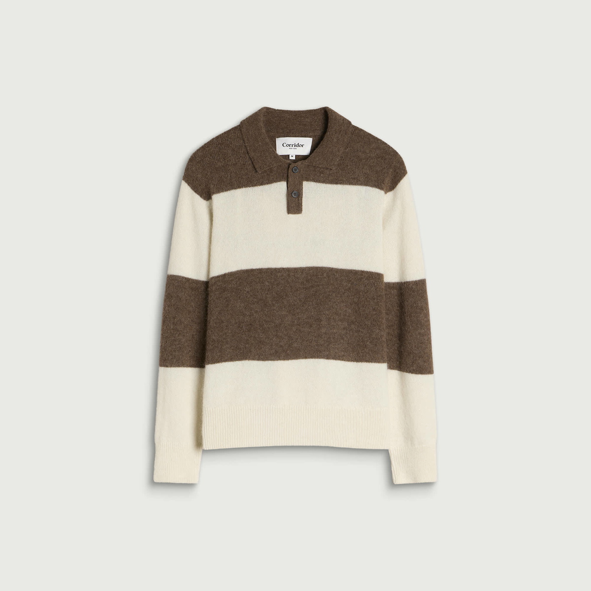 Corridor Men's Brushed Knit Rugby in Natural