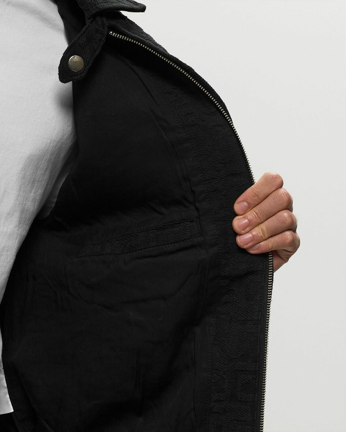 Arte Antwerp Jacquard Abstract Arte Jacket Black Overshirts Arte