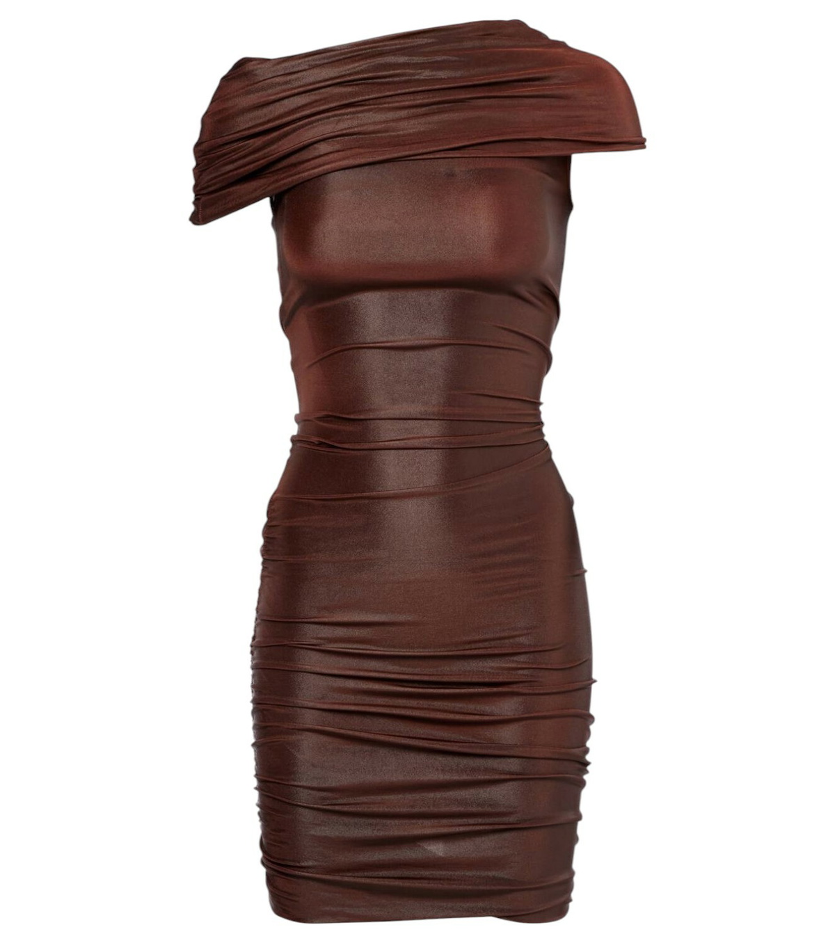 ワンピース RICK OWENS HOODED TUNIC MINI DRESS Rick Owens Hooded Tunic Mini Dress Rick Owens