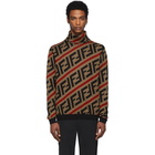 Fendi Brown Wool Forever Fendi Turtleneck