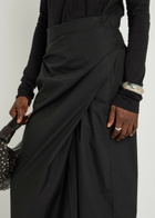 Our Legacy Twisted Wrap-tie Cotton Dress Black