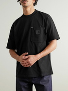 Carhartt WIP - Eldon Logo-Appliquéd Organic Cotton-Jersey T-Shirt - Black