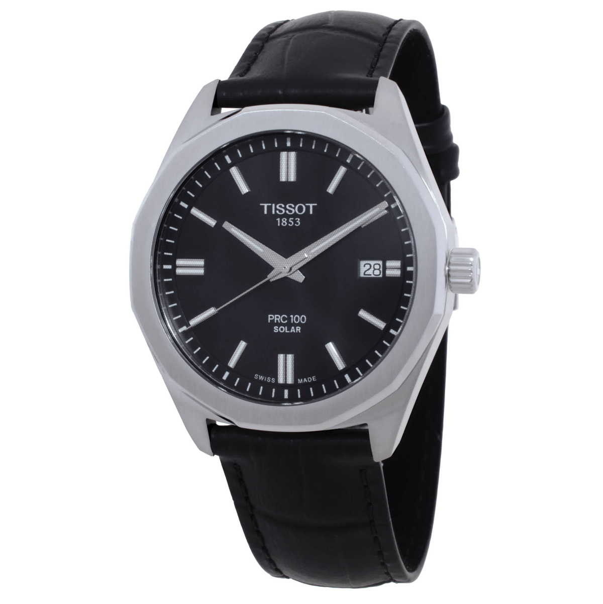 Tissot PRC Quartz Solar Black Dial Mens Watch T151.422.16.051.00