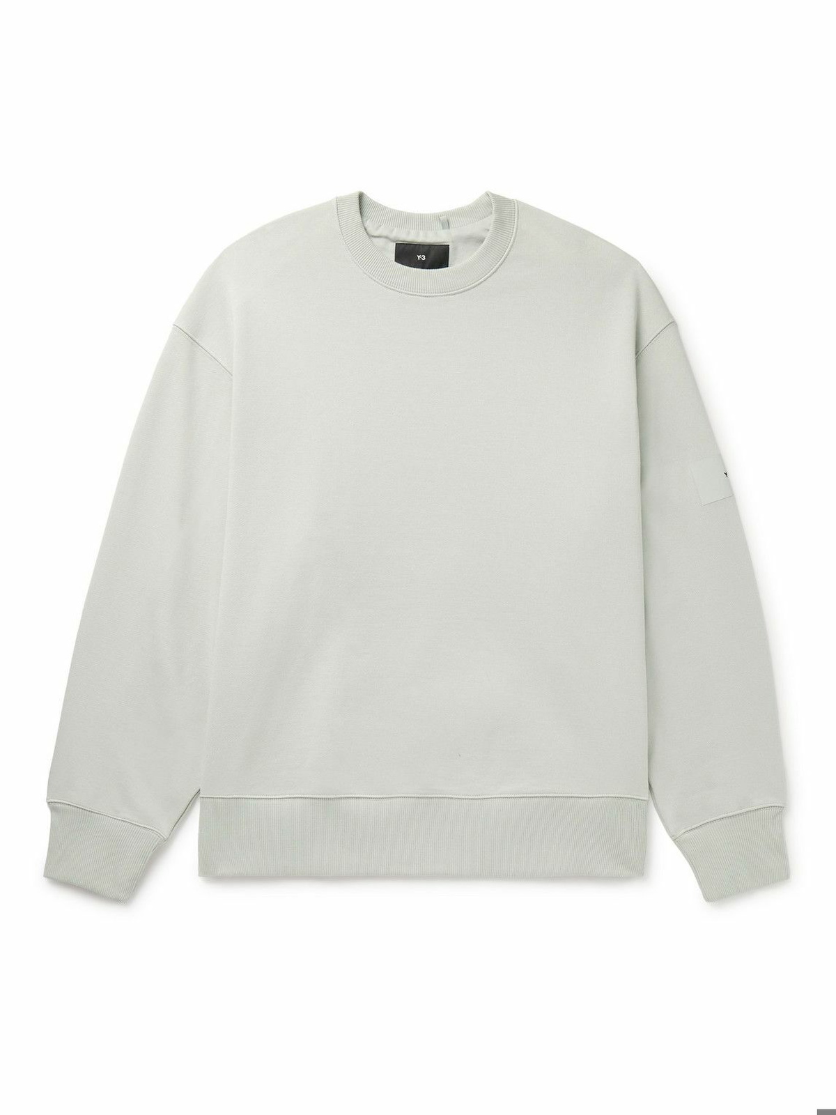Y-3 - Logo-Appliquéd Organic Cotton-Jersey Sweatshirt - Gray Y-3