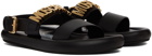 Moschino Black Logo Sandals