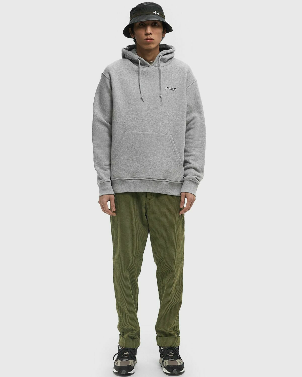 Parlez Uintah Hoodie Grey Mens Hoody