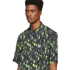 Diesel Black and Green S-Atwood-Glovy Shirt