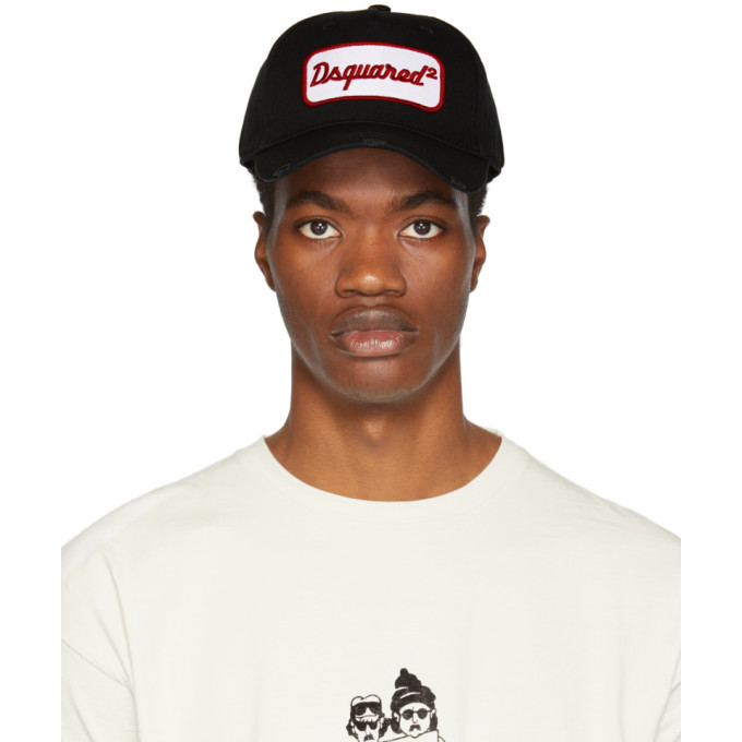 Photo: Dsquared2 Black Logo Patch Cap