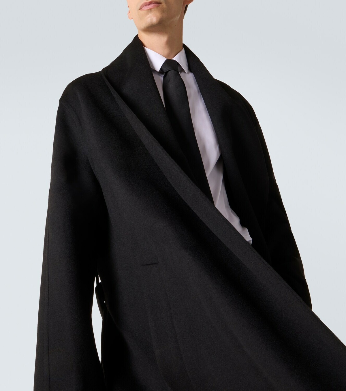 Tom Ford Wool and silk wrap coat