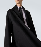 Tom Ford Wool and silk wrap coat