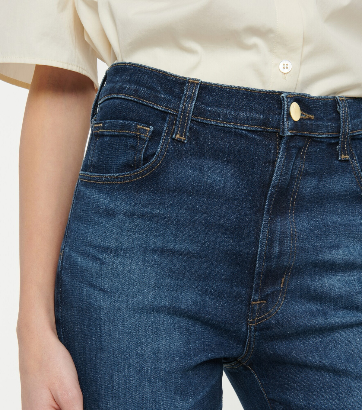 J Brand - Tegan high-rise straight jeans