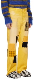 Marni Yellow Patch Jeans