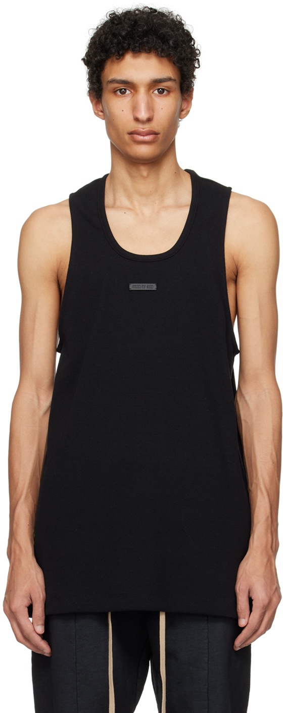 Photo: Fear of God Black Ribbed Tank Top