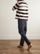 Pop Trading Company - Paul Smith Straight-Leg Logo-Embroidered Shell Cargo Trousers - Blue
