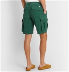 MAN 1924 - Cotton-Corduroy Cargo Shorts - Green