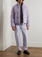 Moncler Genius - 6 Moncler 1017 ALYX 9SM Quilted Ribbed-Knit Down Jacket - Purple