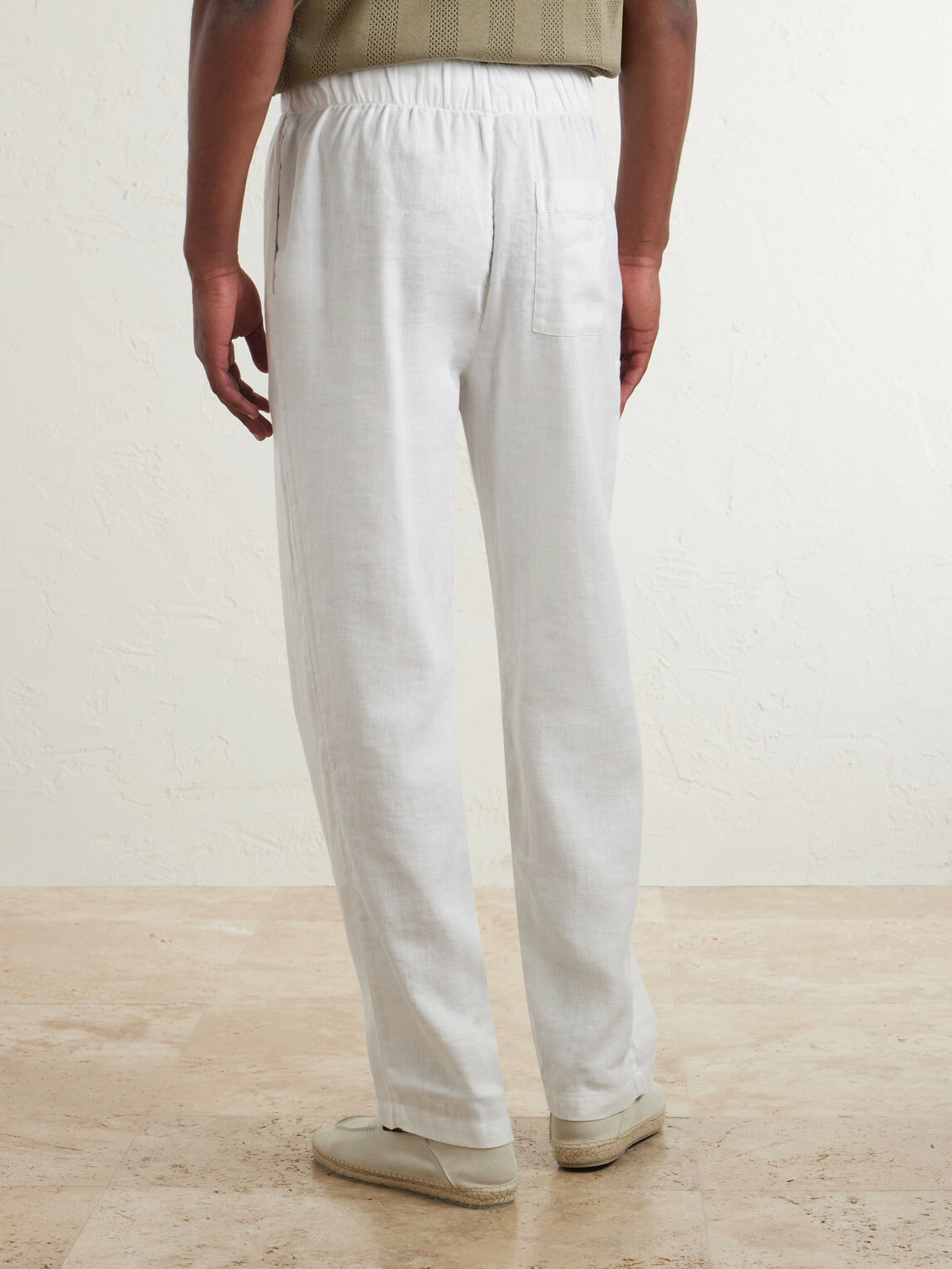 Frescobol Carioca - Luan Straight-Leg Linen and Cotton-Blend Drawstring Trousers - White