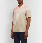Altea - Camp-Collar Tie-Dyed Linen Shirt - Pink