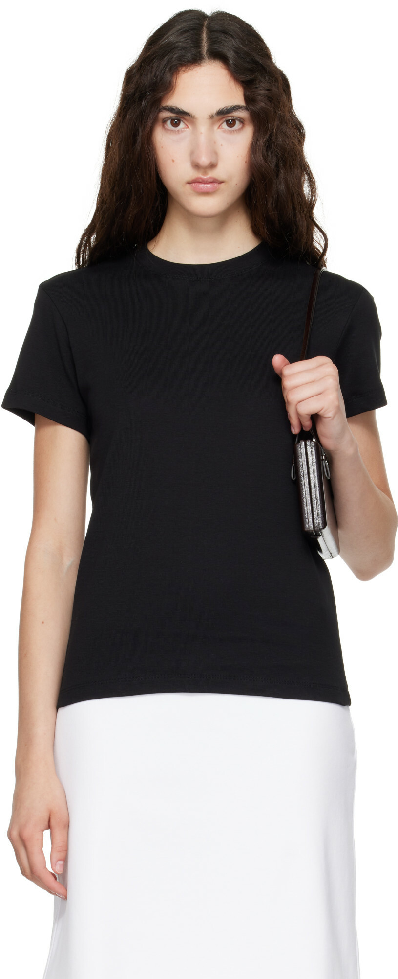 FLORE FLORE Black Monica T-shirt