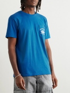 Local Authority LA - Divorsea Printed Cotton-Jersey T-Shirt - Blue