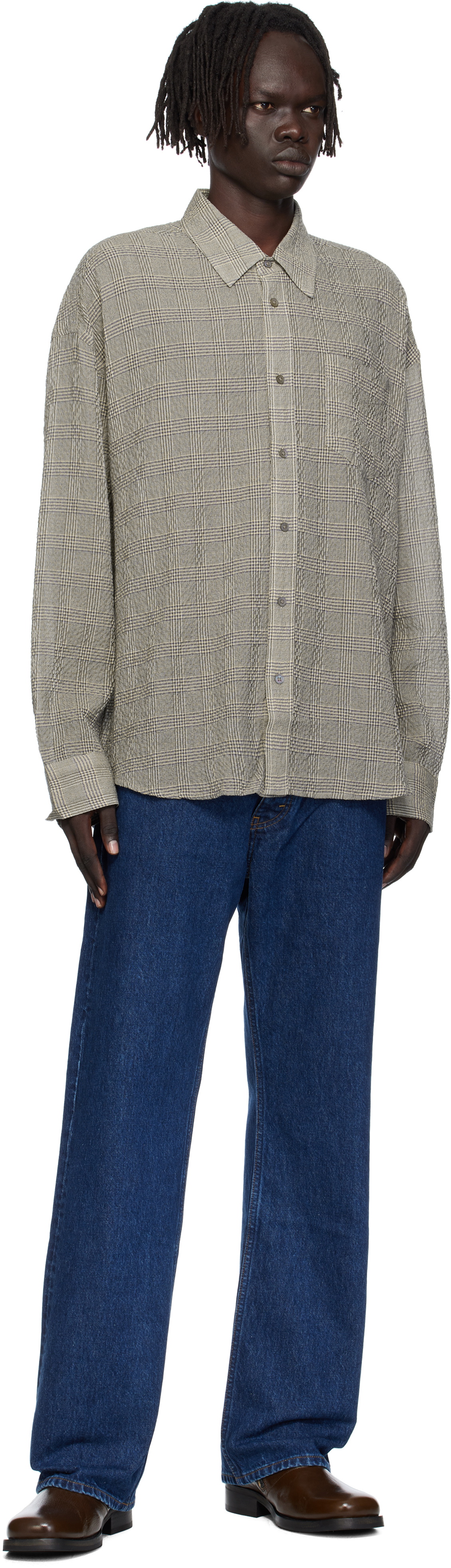 HOPE Gray Wide Fit Shirt