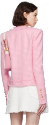 Balmain Pink Round Neck Jacket