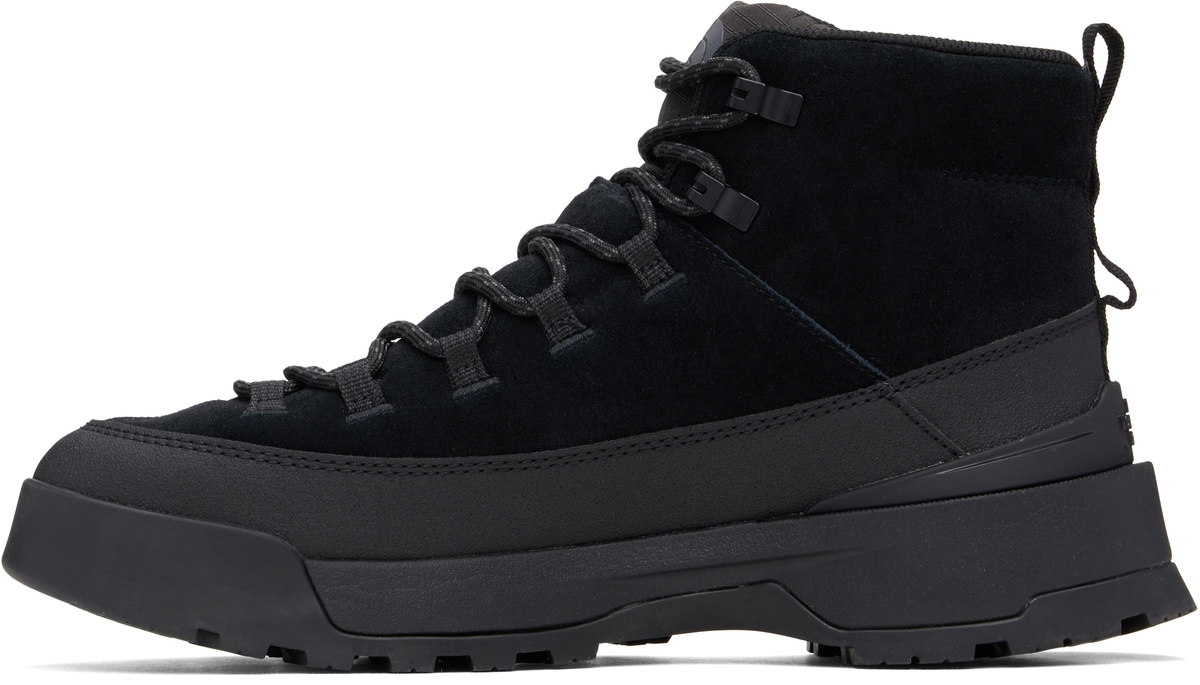 The North Face Black Suede Hiking Boots with White Sole Women main image 4