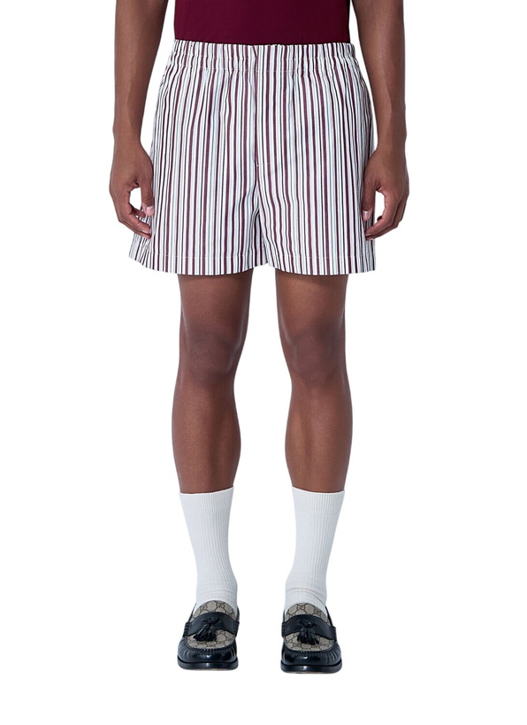 Photo: Gucci Striped Logo Motif Shorts