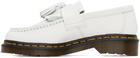 Dr. Martens White Adrian Loafers