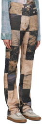 Serapis Brown Oil Sand Jeans