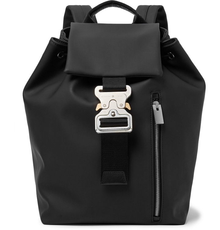 Photo: 1017 ALYX 9SM - Tank Leather-Trimmed PVC Backpack - Black