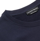 Alexander McQueen - Embroidered Loopback Cotton-Jersey Sweatshirt - Men - Navy