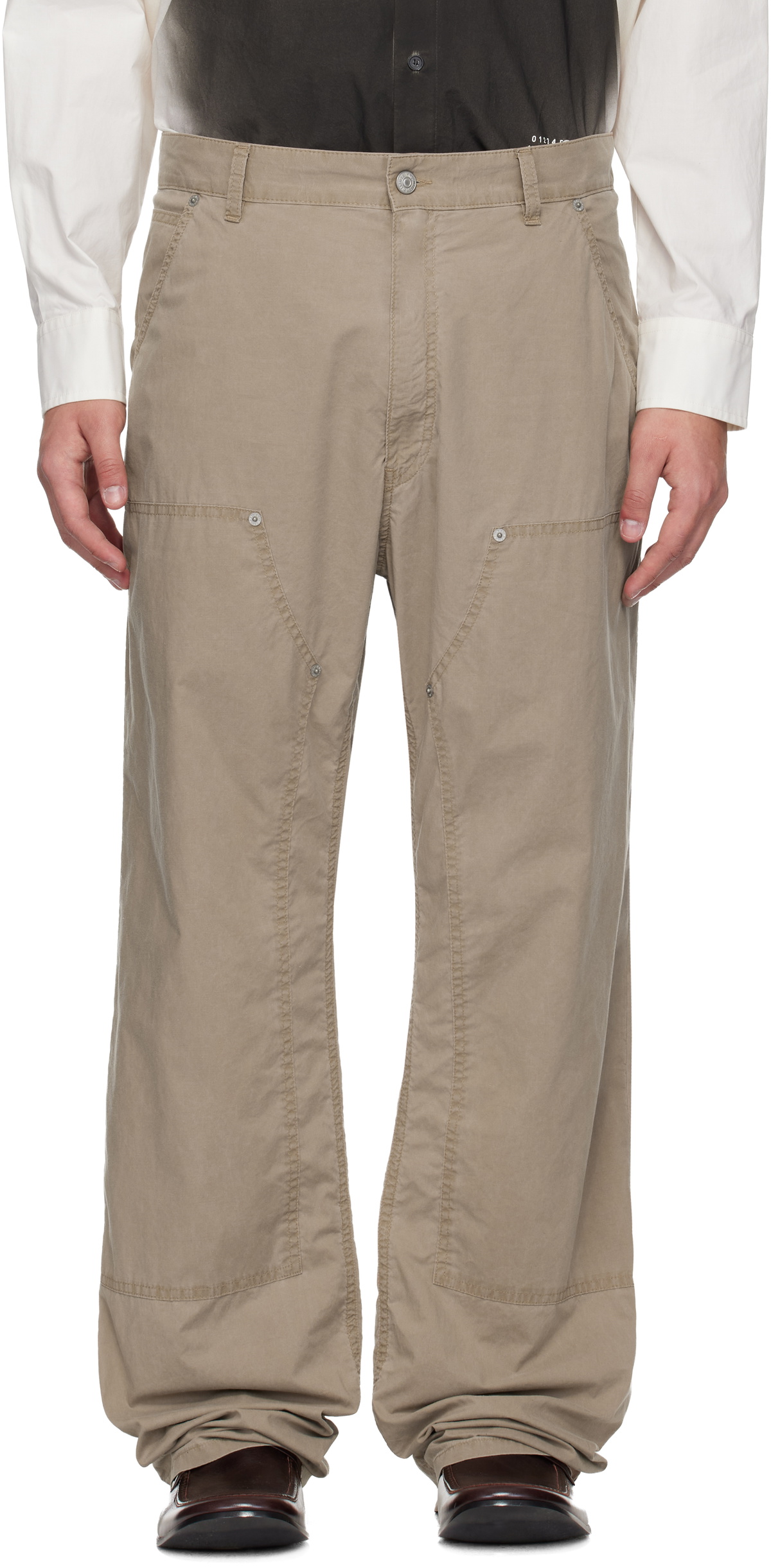 MM6 Maison Margiela Beige 5 Pockets Jeans