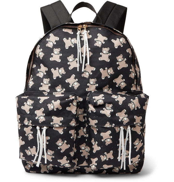 Photo: Undercover - Screwbear Printed Canvas Backpack - Black