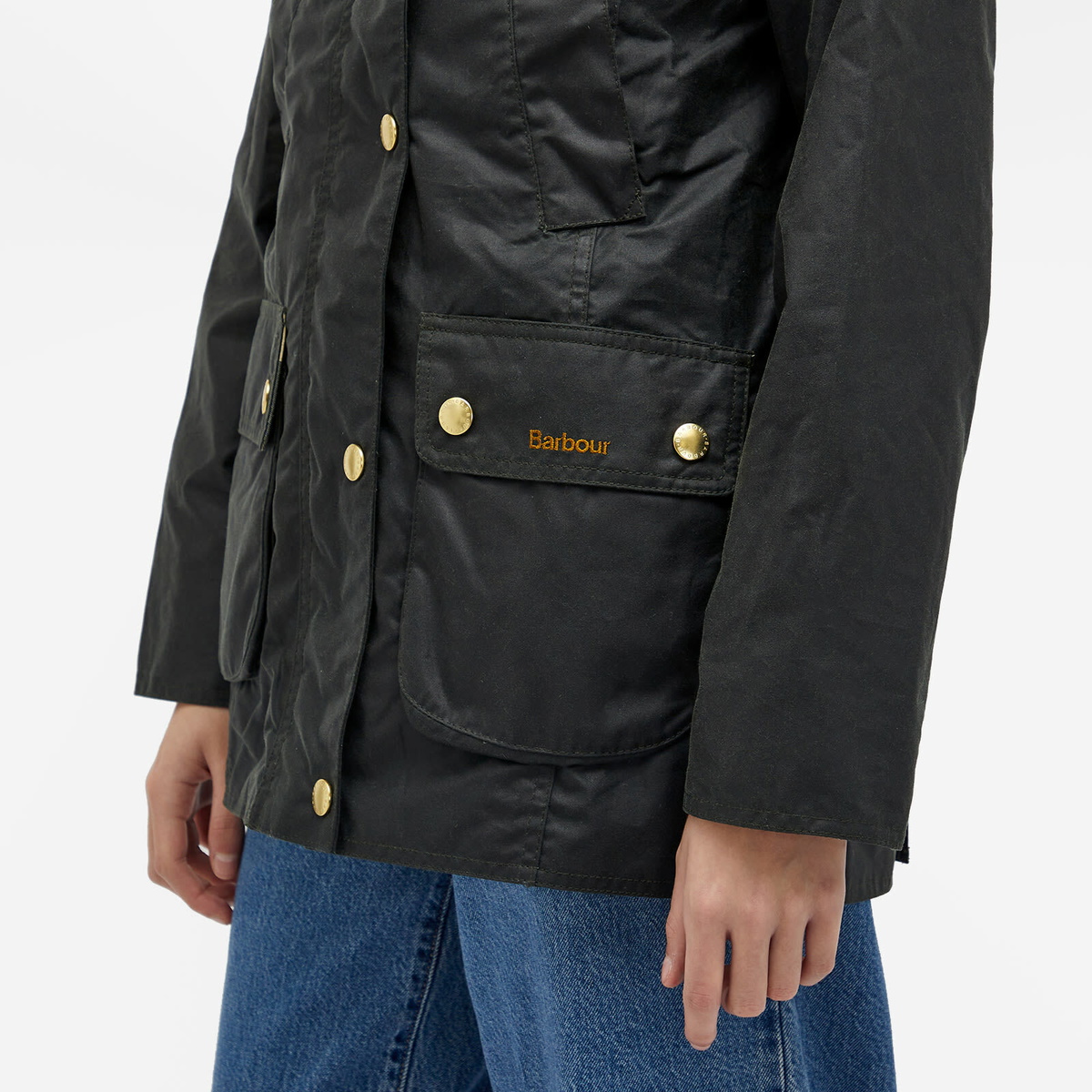 Barbour Women's Modern Beadnell Wax in Sage/Ancient Barbour